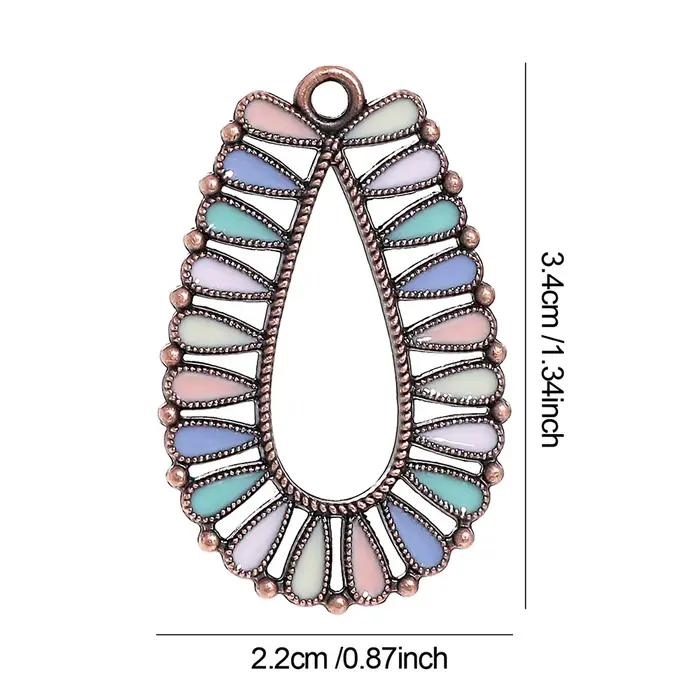 Nouveautés 2026 : Pendentifs fer à cheval émaillés style Bohème pour femmes, breloques pour boucles d'oreilles, colliers et accessoires de bijouterie DIY