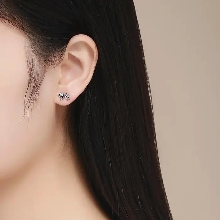Boucles d'oreilles à vis en argent Sterling 925