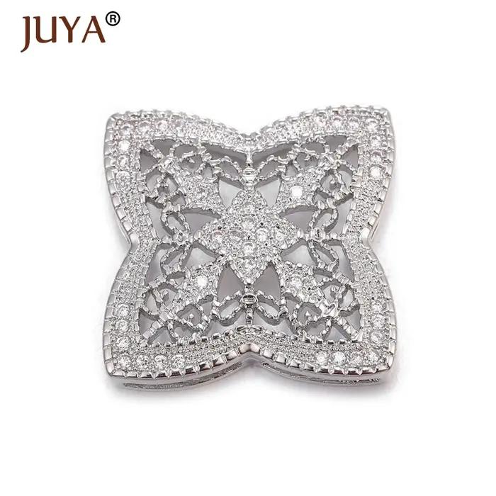 JUYA – accessoires pour la fabrication de bijoux, connecteur de breloques en forme de fleur, composa