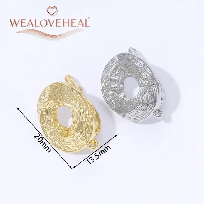 Crochets de boucles d'oreilles à fil circulaire français