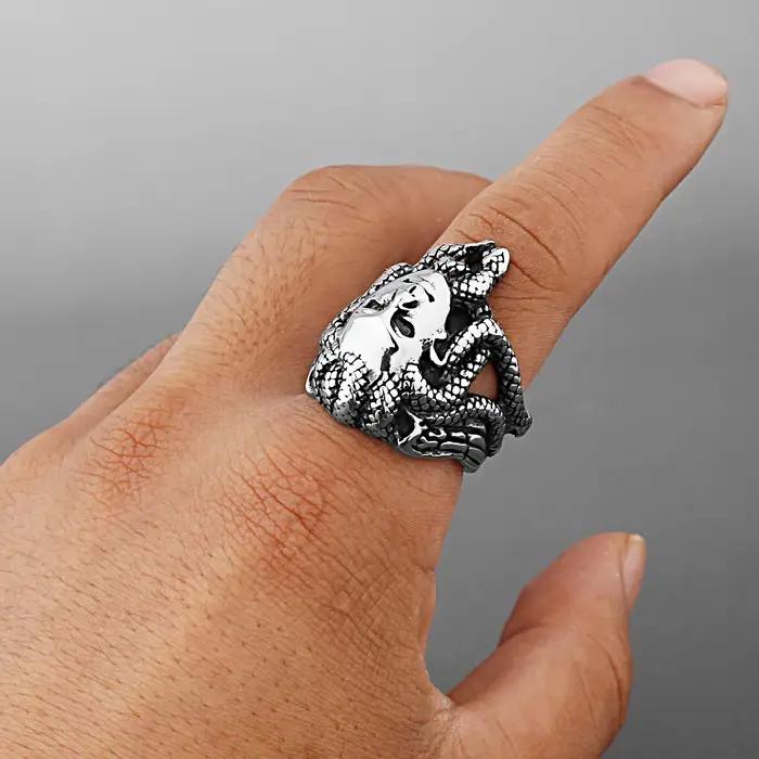 Bague en acier inoxydable pour hommes et femmes