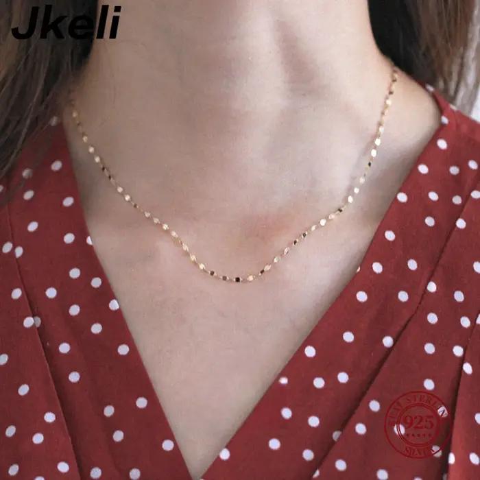 Jkeli réel 925 collier en argent femmes