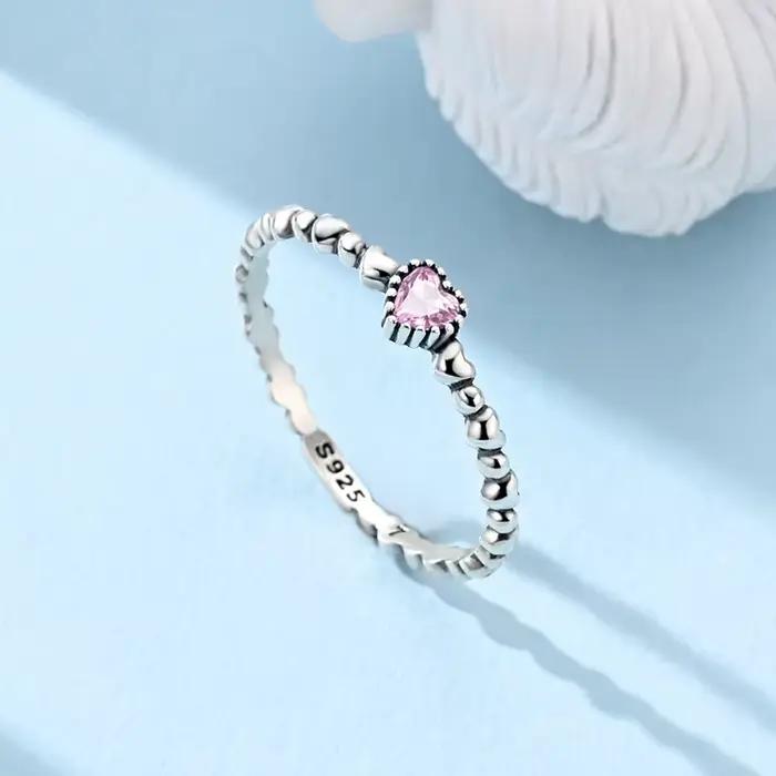 Bague en argent Sterling 925 motif croix pour femmes occasion engagement certifiée avec GDTC