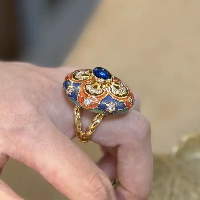 Ensembles de bijoux de Dubaï en émail narévidés pour femmes