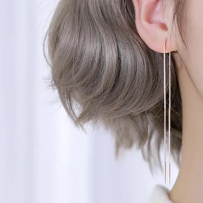 Boucles d'oreilles minimalistes en argent sterling 925 hypoallergéniques pour femmes pour soirées et occasions spéciales