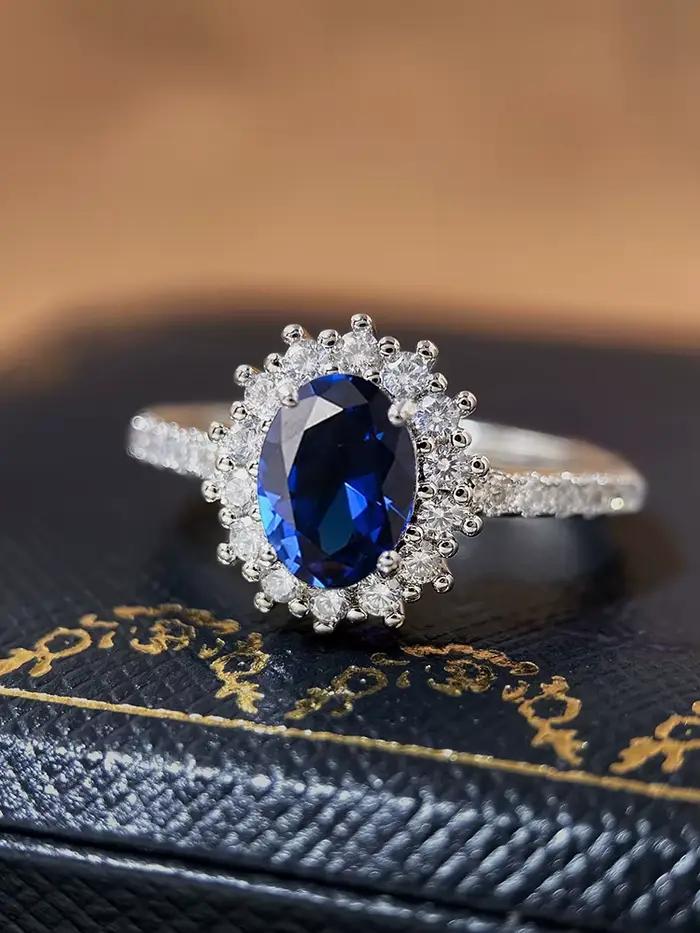Bague classique en argent Sterling 925 pour femmes