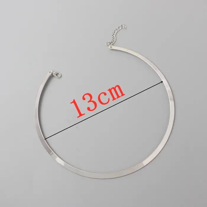 Nouveau gothique couples minimaliste Sautoirs collier femmes mode chaîne européenne Steampunk cercle Collares Bijoux
