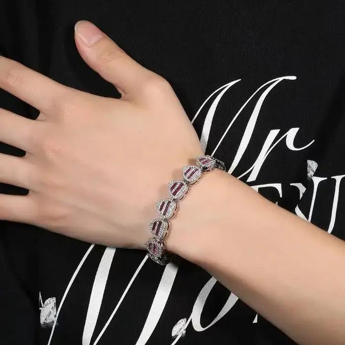 Bracelet d'amour carré en T pour hommes et femmes européens et américains
