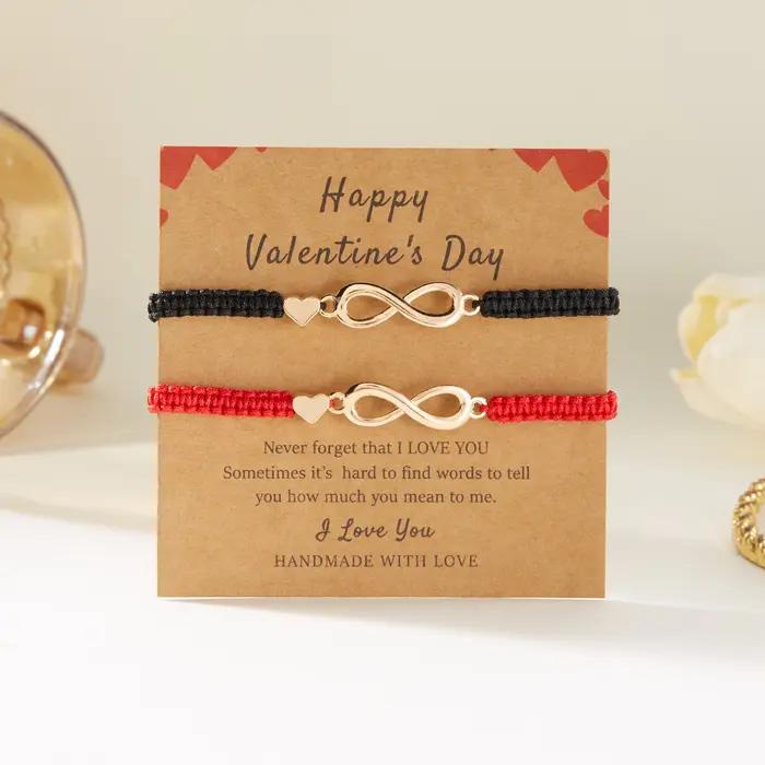 MF ite-Bracelets à breloques Love 8 Extron pour hommes et femmes