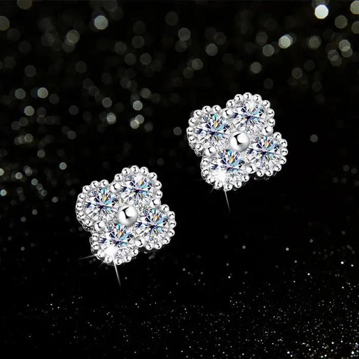 Trumium – boucles d'oreilles en Moissanite 1