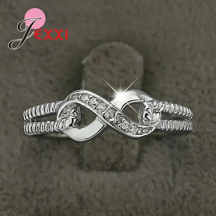 Bagues rondes en argent Sterling 925