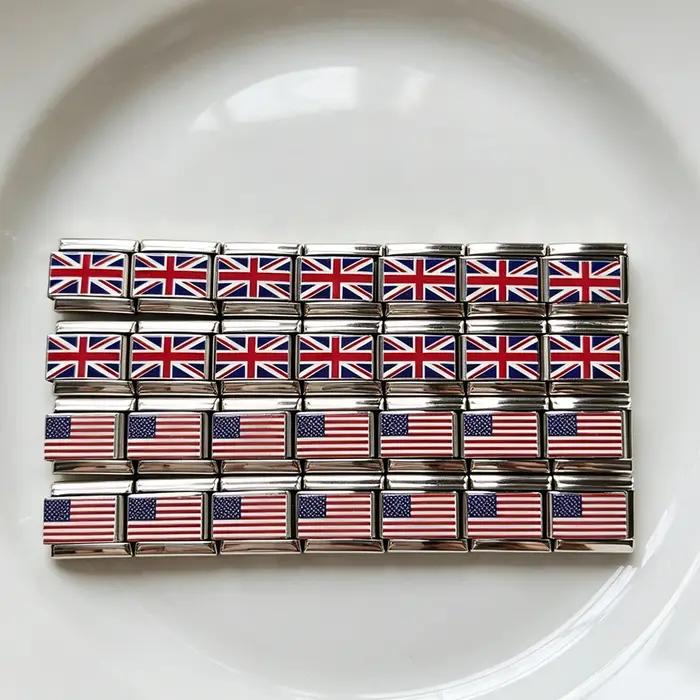 Différents pays drapeaux nationaux du monde Bracelet Module