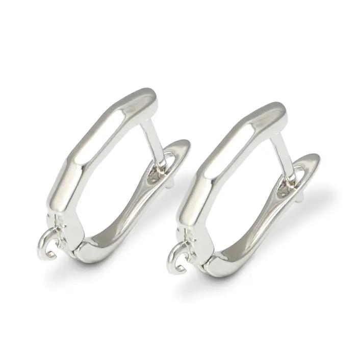 1 paire de crochets de boucles d'oreilles plaqués or 18 carats, accessoires de fabrication de bijoux