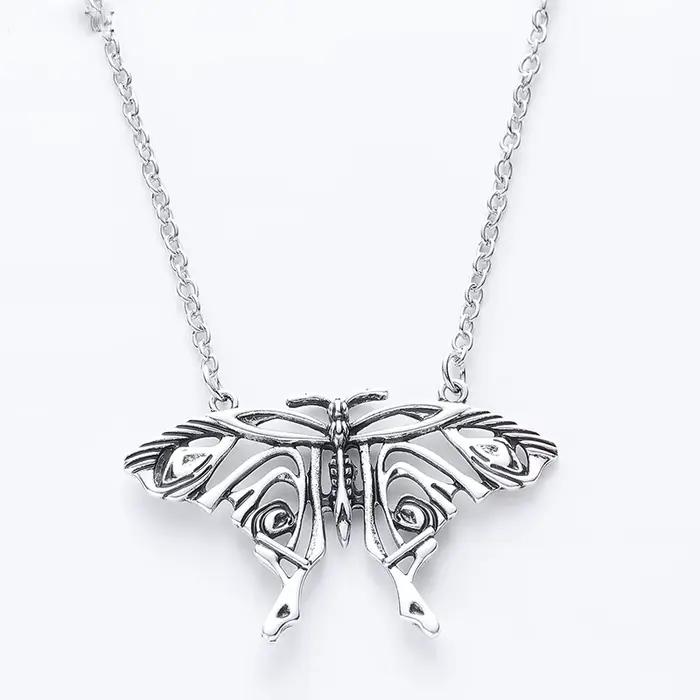 Chaîne Mamma Mia, pendentif papillon Antique, grand collier papillon de Yong Donna, Costume, bijoux