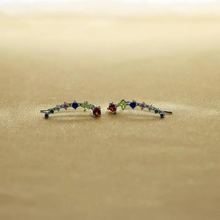 Boucle d'oreille de luxe en argent 925