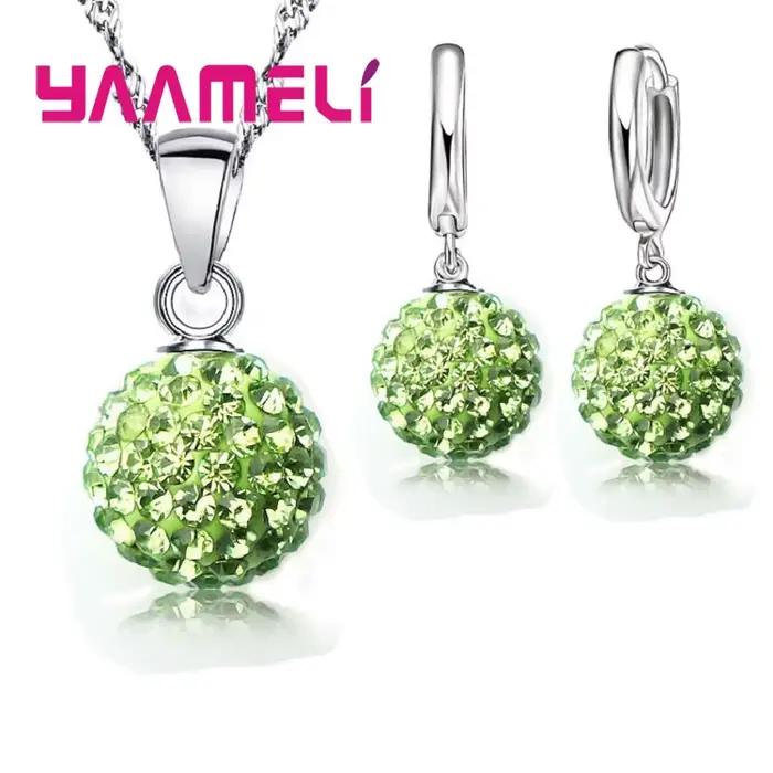 Ensembles de bijoux en argent regardé 925 pour femmes et filles