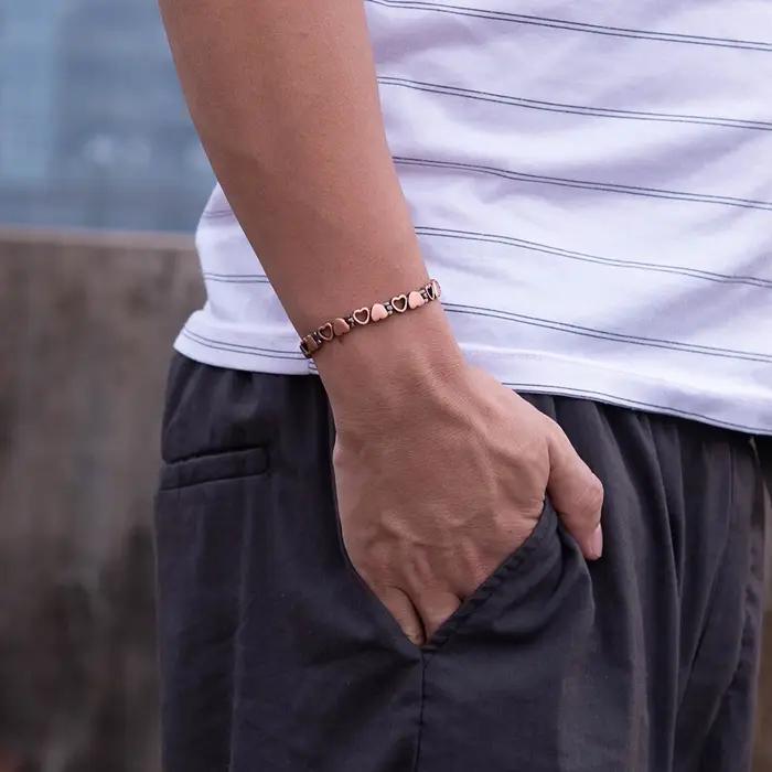 Bracelet magnétique en cuivre pur pour femmes