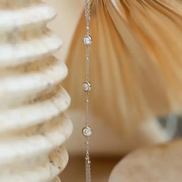 Bracelets en zircon pour femmes élégants et tendance bracelets chaînes et maillons pour femme occasions spéciales tracker d'humeur