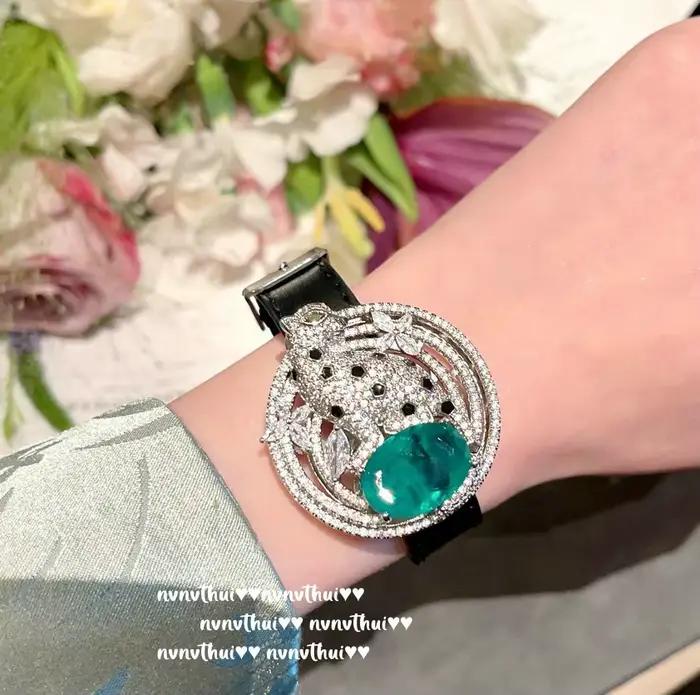 Bracelet léopard en argent S925