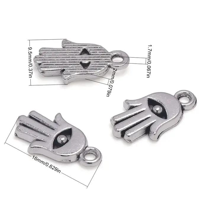 Hamsa – pendentifs à breloques antiques en argent