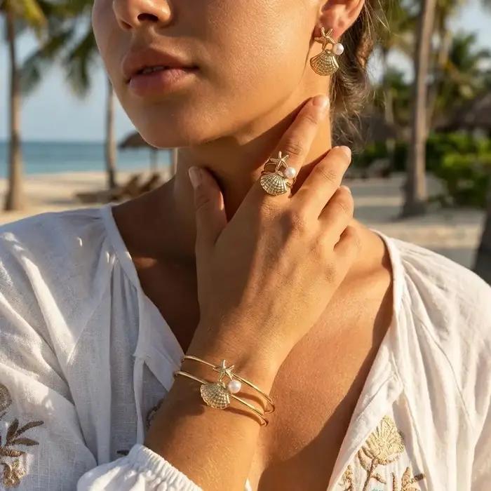 Parure de bijoux d'été pour femme