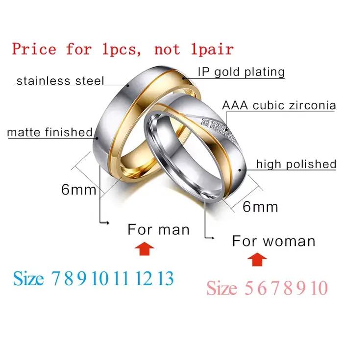 Bagues de mariage personnalisées avec nom promis pour Couple amoureux hommes femmes cadeaux de fête de fiançailles en acier inoxydable