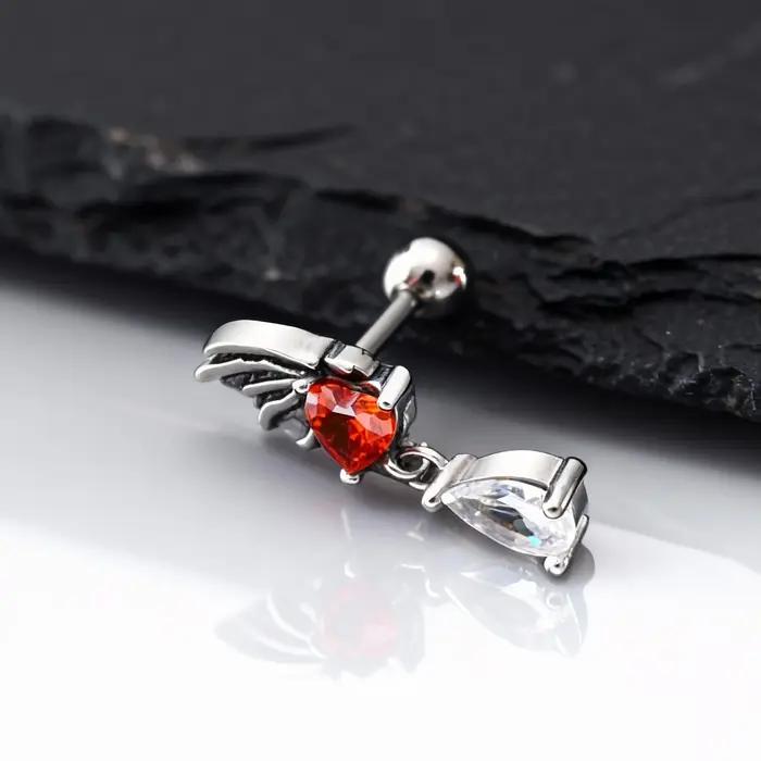 Boucles d'oreilles aile d'ange pour hommes et femmes