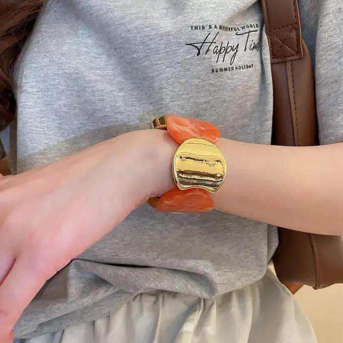 Bracelets ronds en corde élastique épissée pour femmes, mode européenne et américaine, simple et élégant, idéal pour toutes les occasions et à offrir pour femmes