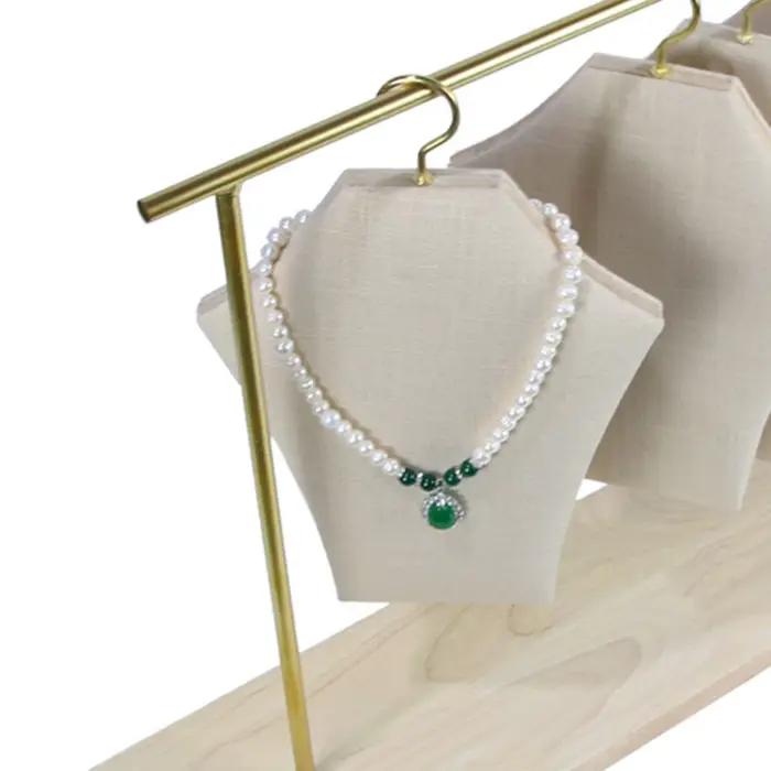 Présentoir de Colliers et Bijoux en Forme de Mannequin pour la Photographie, Organisateur de Comptoir et de Magasin