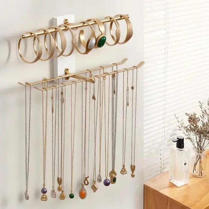Porte-bijoux mural suspendu en métal