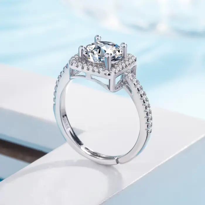 Circnne-Bague de Rhen argent regardé 925 pour femme