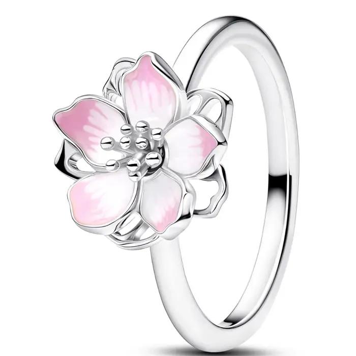 Bague minimaliste de luxe en argent sterling S925