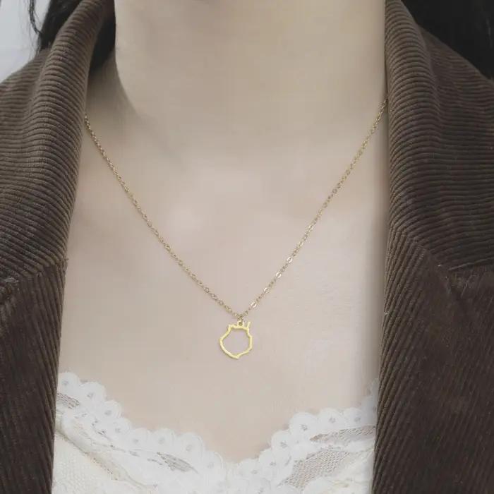 Collier pendentif Gran Canaria en acier inoxydable