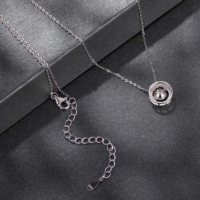 Collier en argent Sterling 925 avec Moissanite Design Unique pour Femmes Occasions Spéciales