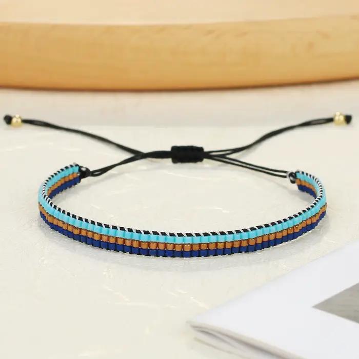 KELITCH nouvelles femmes Bracelets amitié Bracelet chaîne Boho Miyuki verre graine perle à la main tissé Wrap Bracelet bijoux réglable