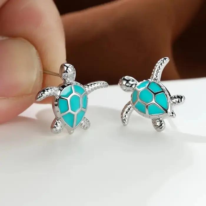 Boucles d'oreilles tortue de mer colorées et créatives pour femmes et filles bijoux originaux cadeaux pour toutes occasions