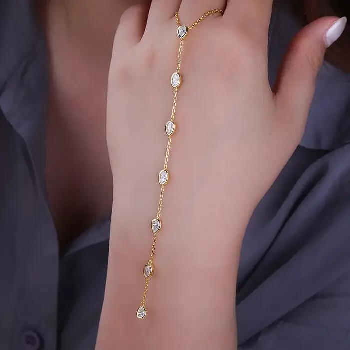 Collier Lariat Multi-Formes en Moissanite pour Femme