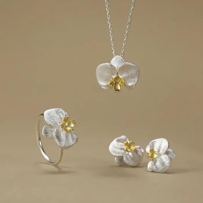 Lotus Fun – bagues élégantes en orchidée Phalaenopsis