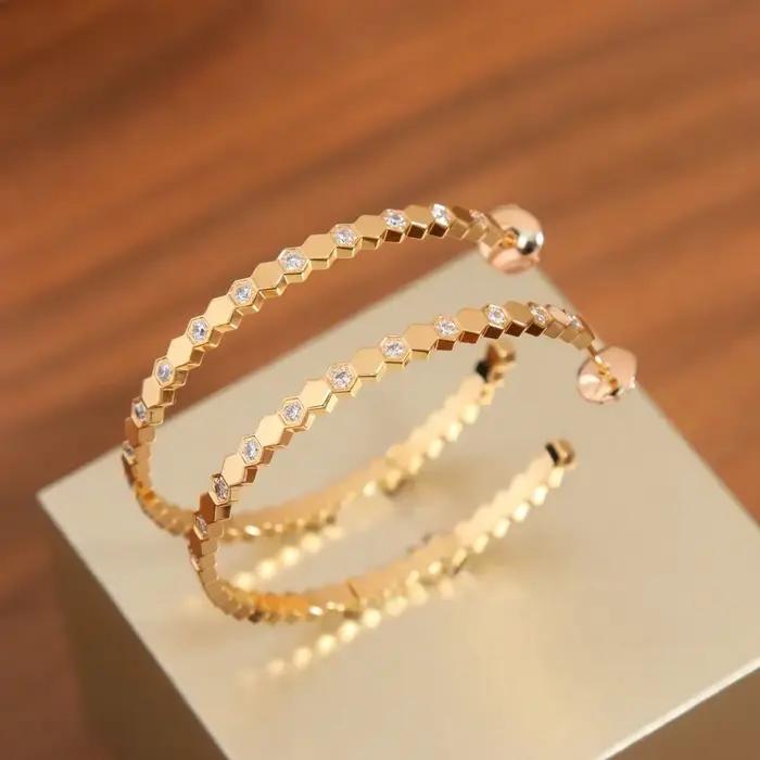 Nouvelles boucles d'oreilles créoles vintage tendance en promotion pour femme