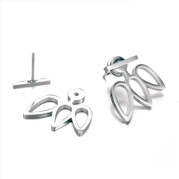 Boucles d'oreilles pour femmes EManco Fashion Maple, boucles d'oreilles géométriques brillantes en a