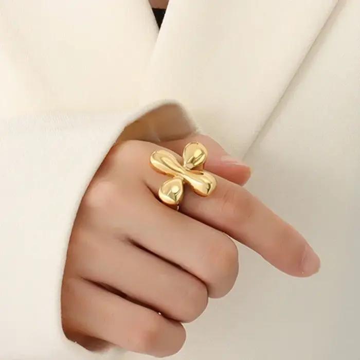 Bagues en métal de tempérament vintage pour femmes, bijoux modernes, cadeaux de fête, accessoires de