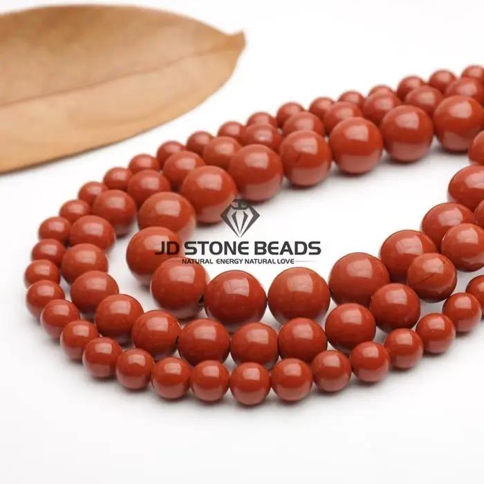 Perles de jaspe rouge naturel 3-12mm