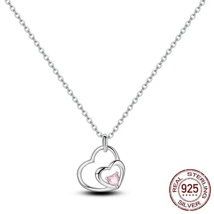 Collier pendentif cœur MULA Hote en argent sterling 925