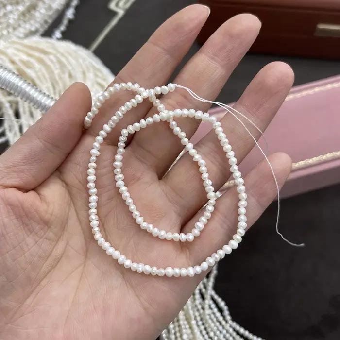 Perle d'eau douce naturelle, perle pomme de terre pour la fabrication de bijoux, accessoire pour collier, boucles d'oreilles, bracelet, DIY