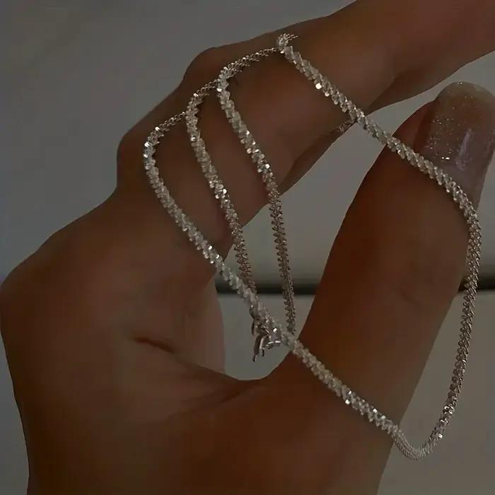Collier en argent Sterling 925 pour femmes, 40-75cm, 16-30 pouces, originalité, chaîne de 2MM, mode