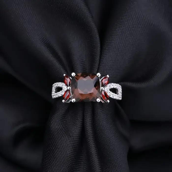 GEM'S BALLET-Bagues en quartz fumé pour femme
