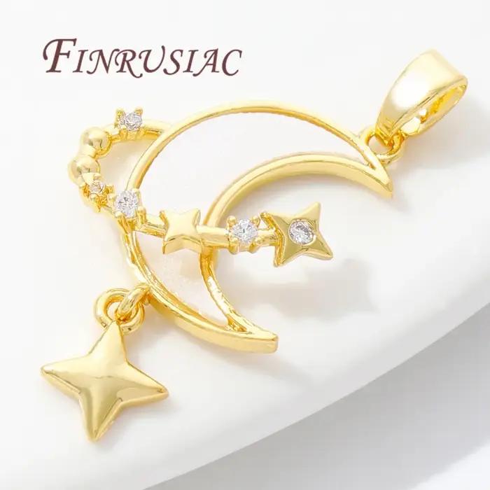 Bases de pendentifs plaquées or 18 carats pour créations de bijoux DIY modernes et personnalisées pour femmes occasions spéciales