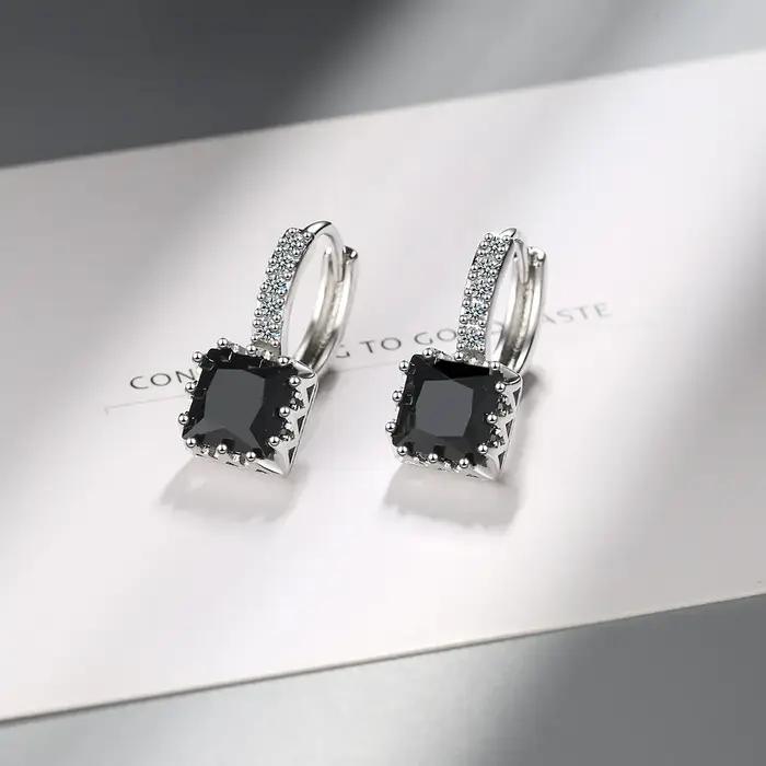 Boucles d'oreilles en argent Sterling 925 et Zircon AAA pour femmes