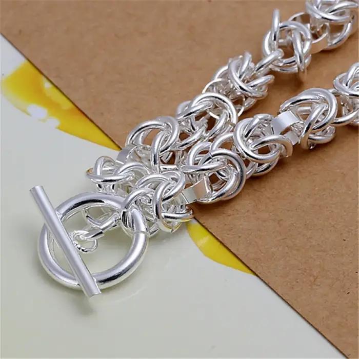 Bracelet chaîne en argent sterling 925 pour femme