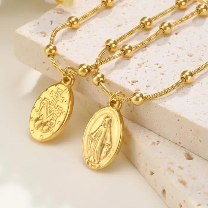Collier vierge marie pour femmes
